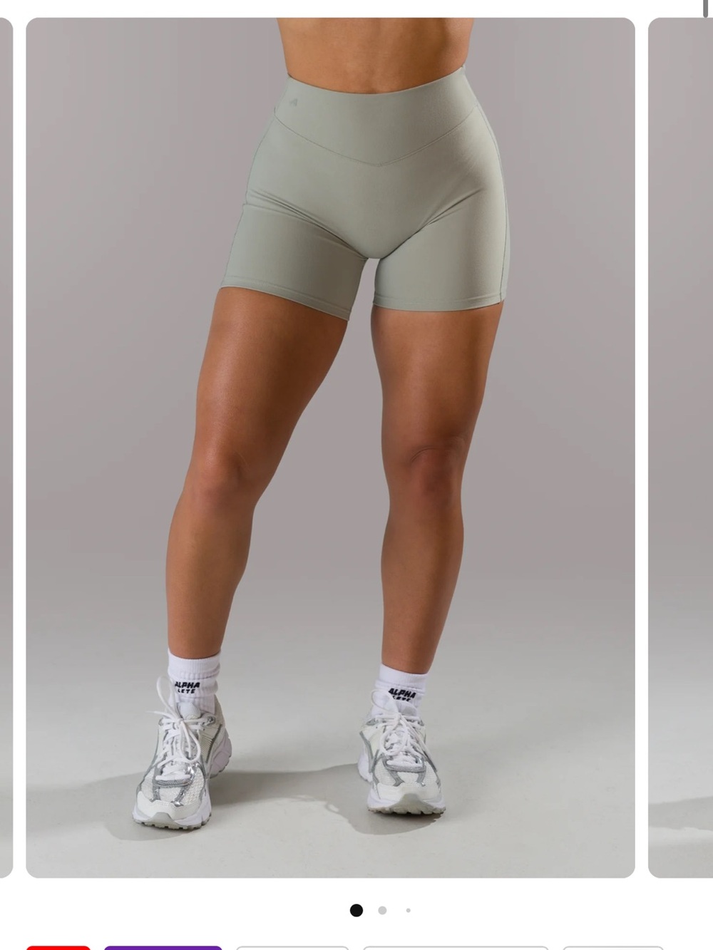 Alphalete High-Waist Bike Shorts — Sage